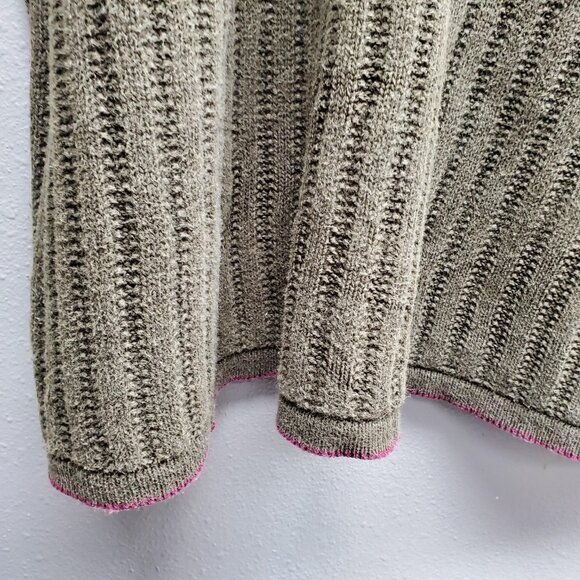 Vintage Industrial Rags Sweater Mens Extra Large Olive Green Button Pullover 90s - Picture 4 of 9